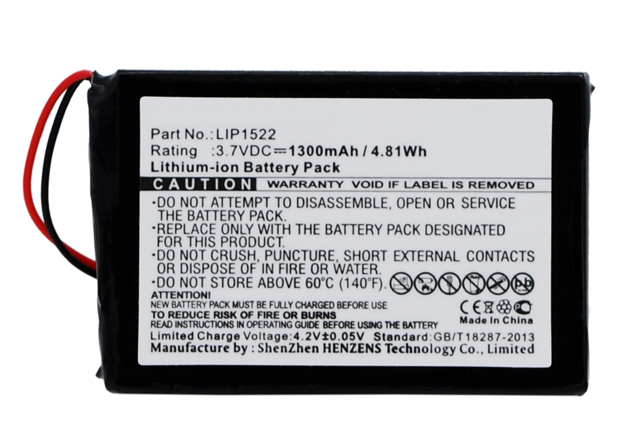Synergy Digital Game Console Battery, Compatible with Sony LIP1522 Game Console Battery (Li-ion, 3.7V, 1300mAh)