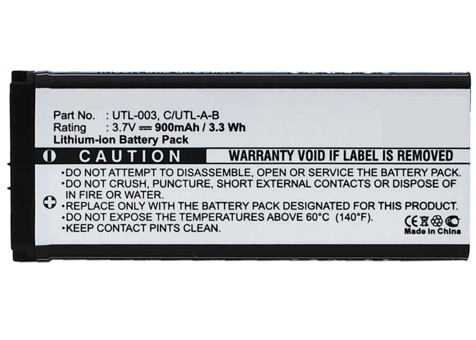 Synergy Digital Game Console Battery, Compatible with Nintendo UTL-003 Game Console Battery (Li-ion, 3.7V, 900mAh)