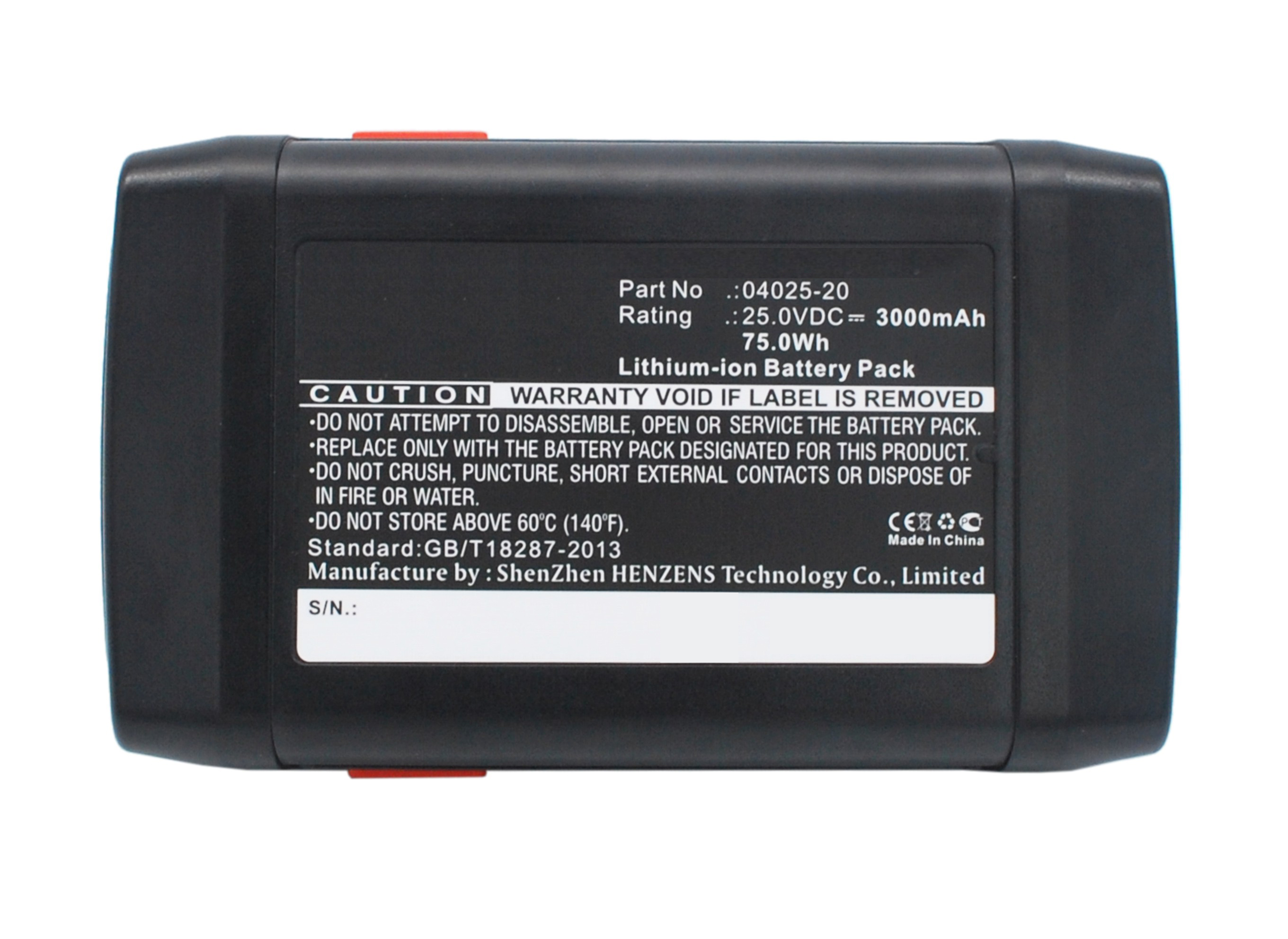 Synergy Digital Battery Compatible With Gardena 8838 Replacement Battery - (Li-Ion, 25V, 3000 mAh)