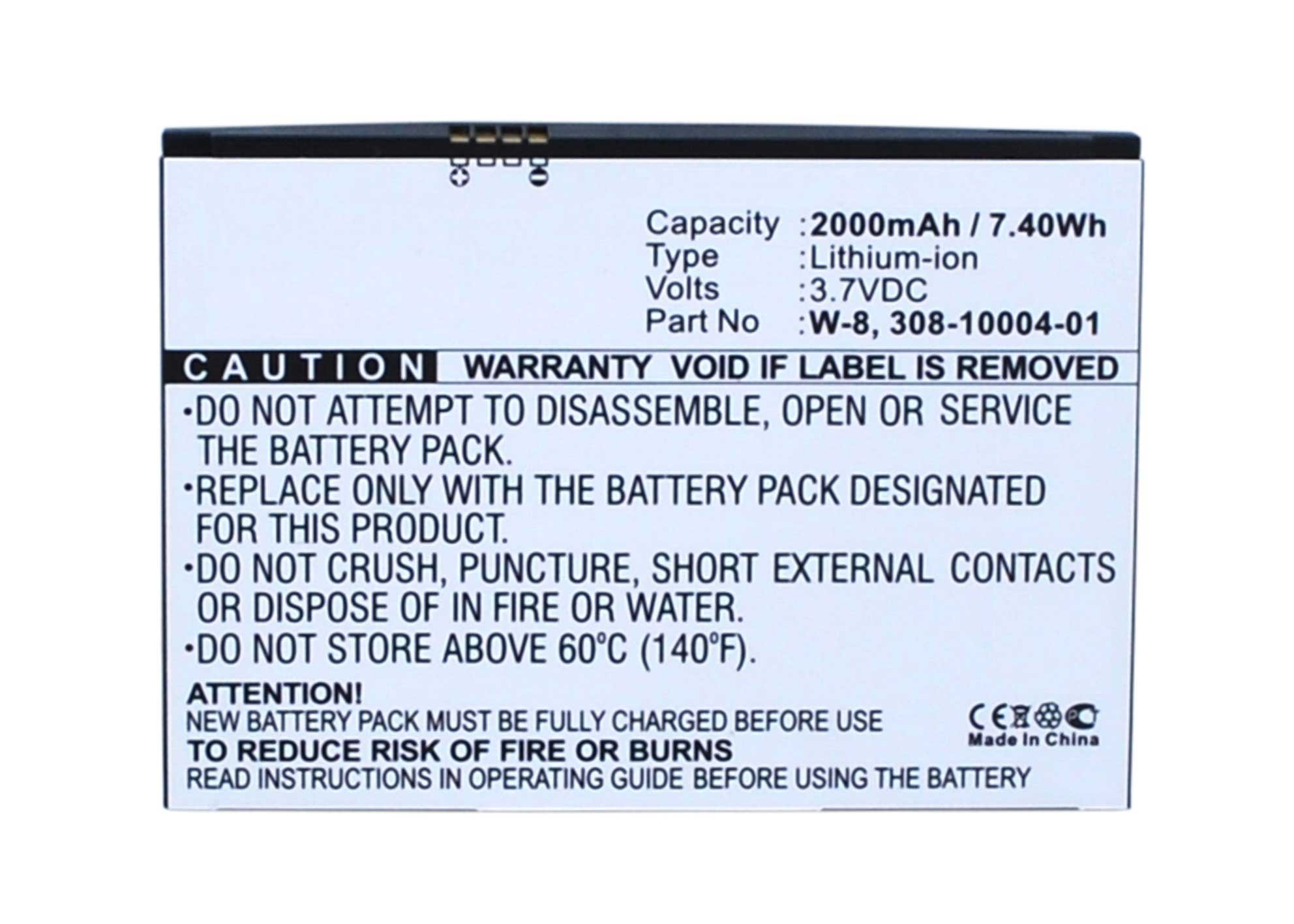 Synergy Digital Wifi Hotspot Battery, Compatible with AT&T 308-10004-01 Wifi Hotspot Battery (Li-ion, 3.7V, 2000mAh)