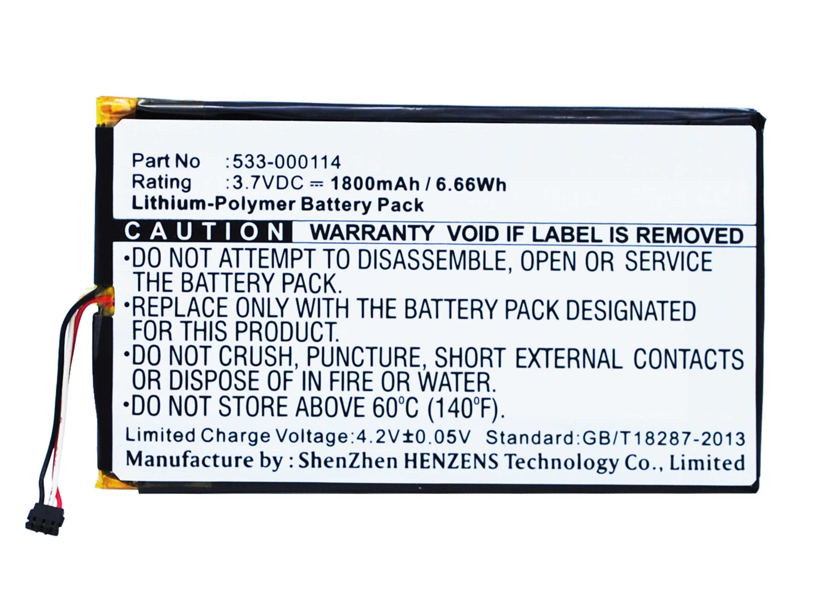 Synergy Digital Battery Compatible With Logitech 533-000114 Replacement Battery - (Li-Pol, 3.7V, 1500 mAh)