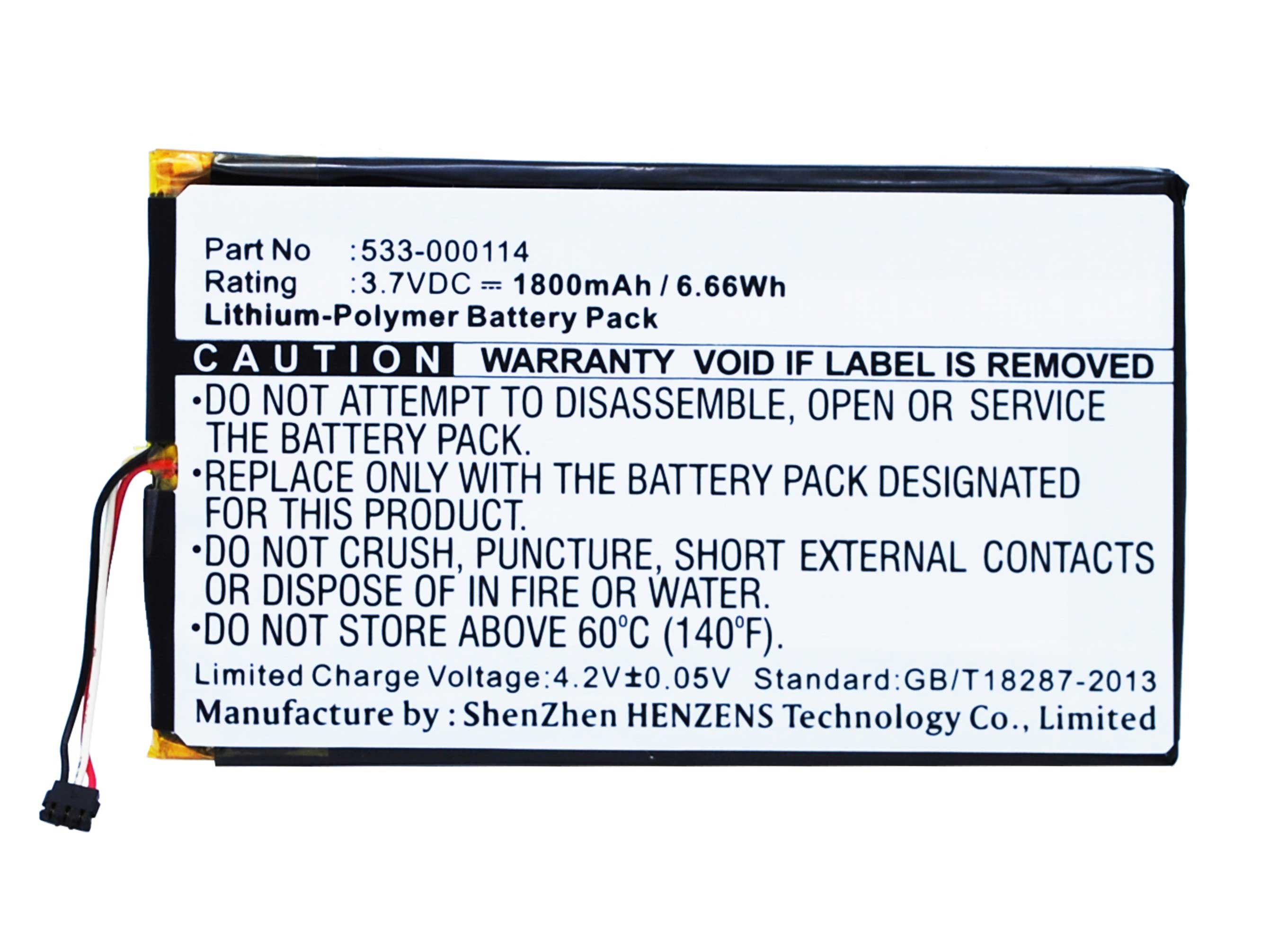 Synergy Digital Keyboard Battery, Compatible with Logitech 533-000114 Keyboard Battery (Li-Pol, 3.7V, 1500mAh)