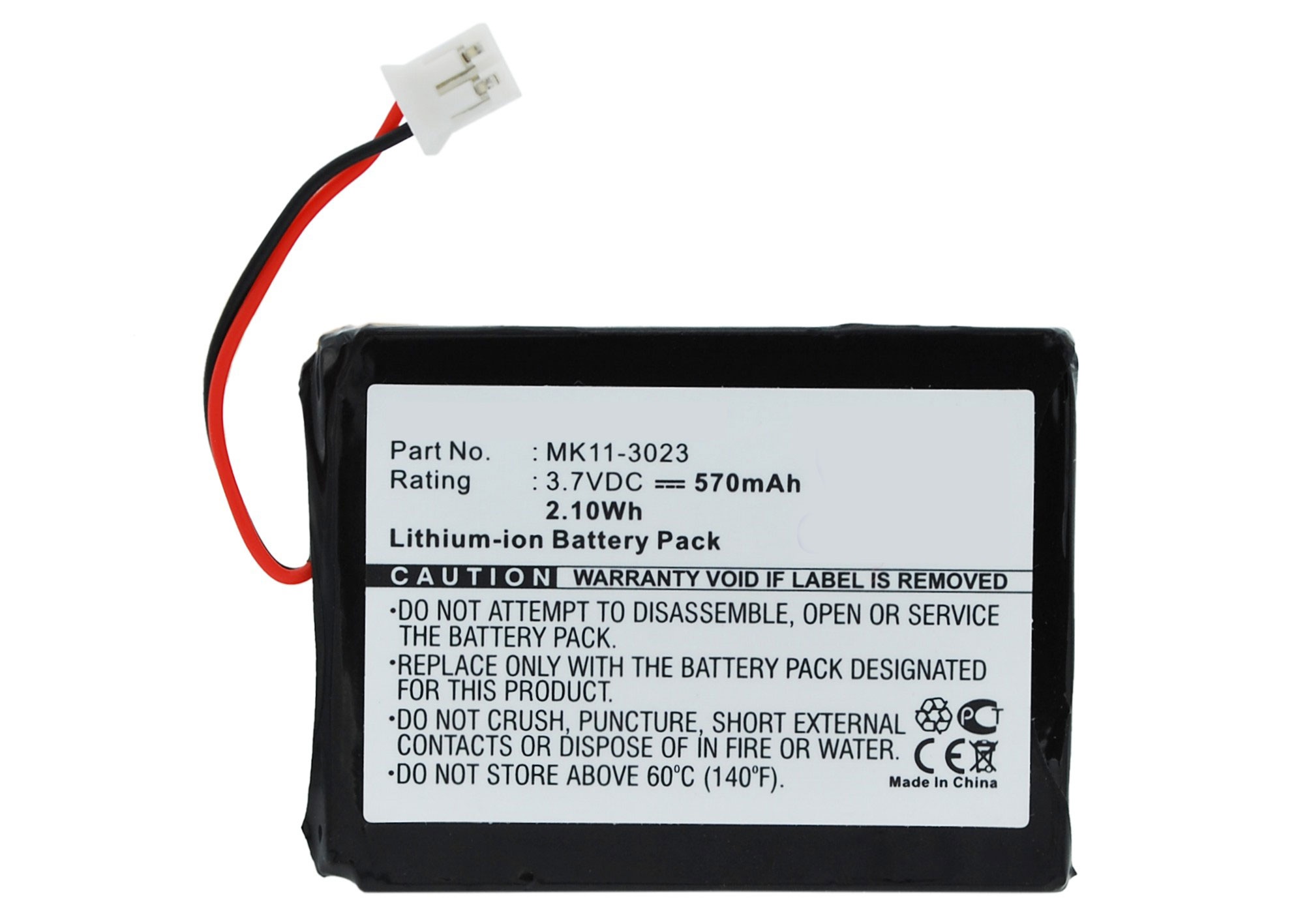 Synergy Digital Keyboard Battery, Compatible with Sony MK11-2902 Keyboard Battery (Li-ion, 3.7V, 570mAh)