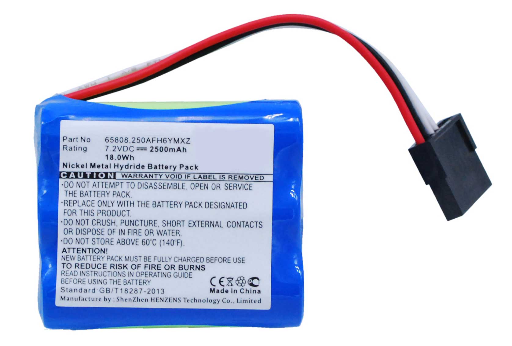 Synergy Digital Battery Compatible With Keeler Headlamp 65808 Replacement Battery - (Ni-MH, 7.2V, 2500 mAh)