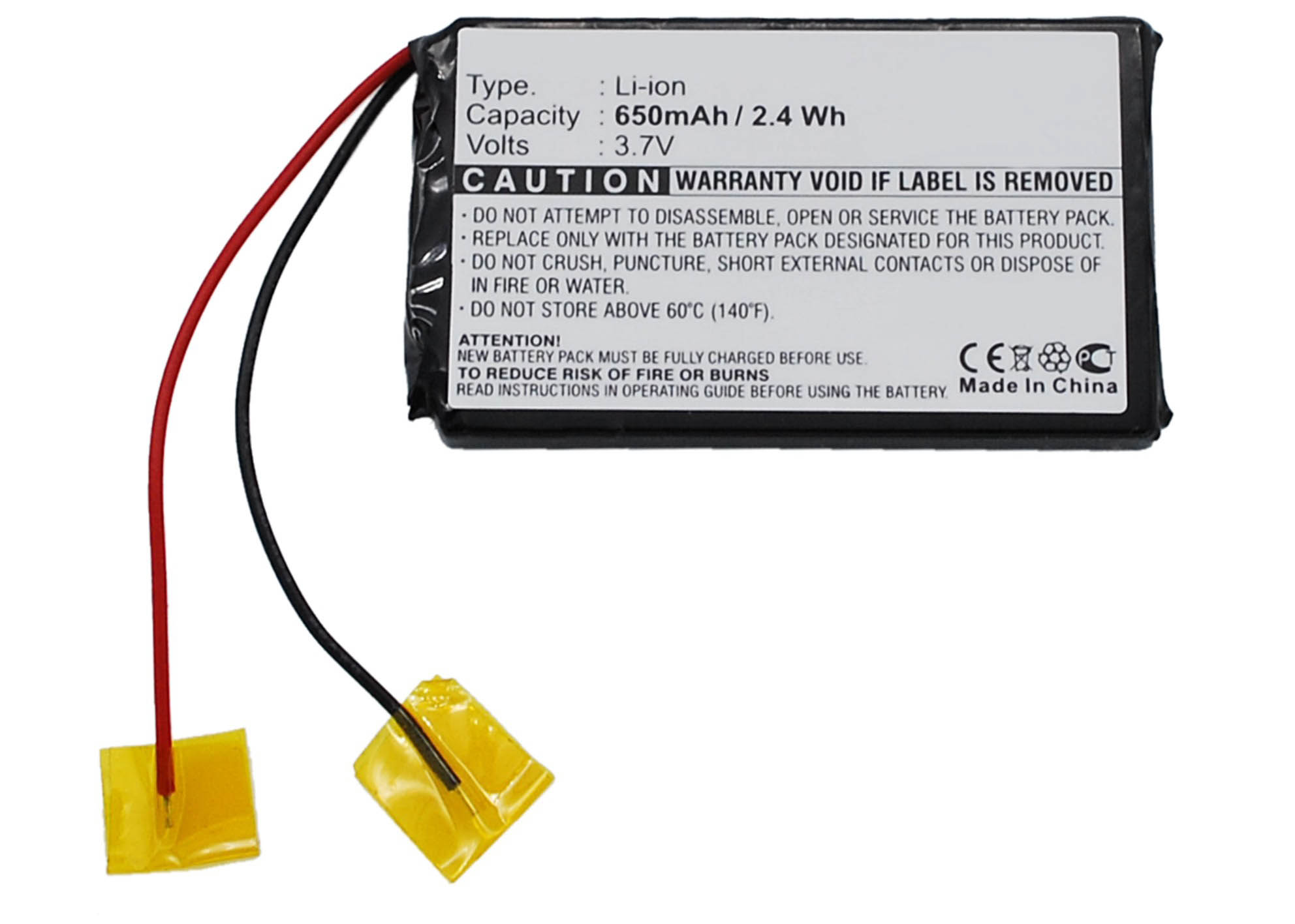 Synergy Digital Battery Compatible With Palm M150 Tablet Battery - (Li-Ion, 3.7V, 650 mAh)
