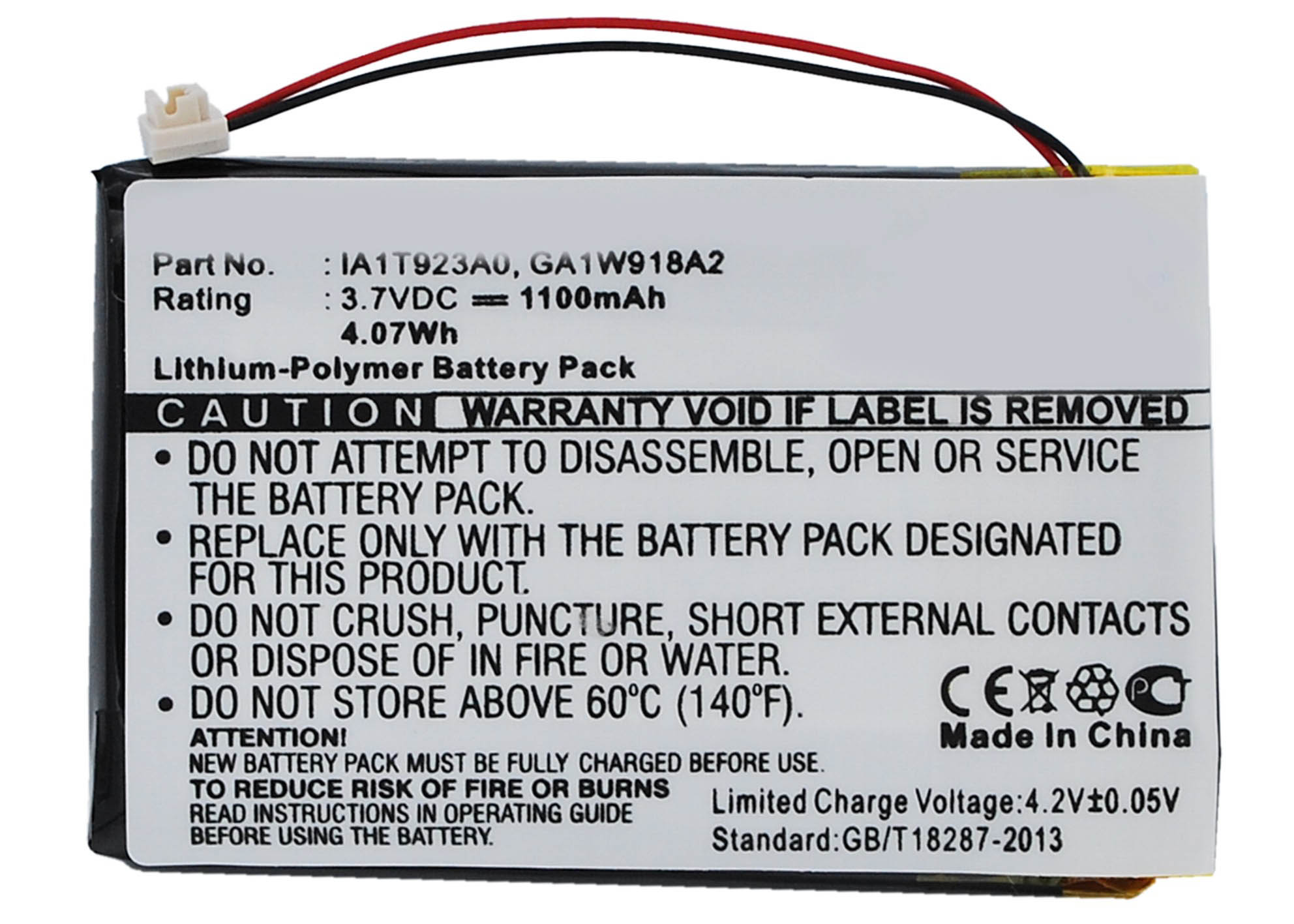 Synergy Digital PDA Battery, Compatible with Palm IA1TA16A0 PDA Battery (Li-Pol, 3.7V, 1100mAh)