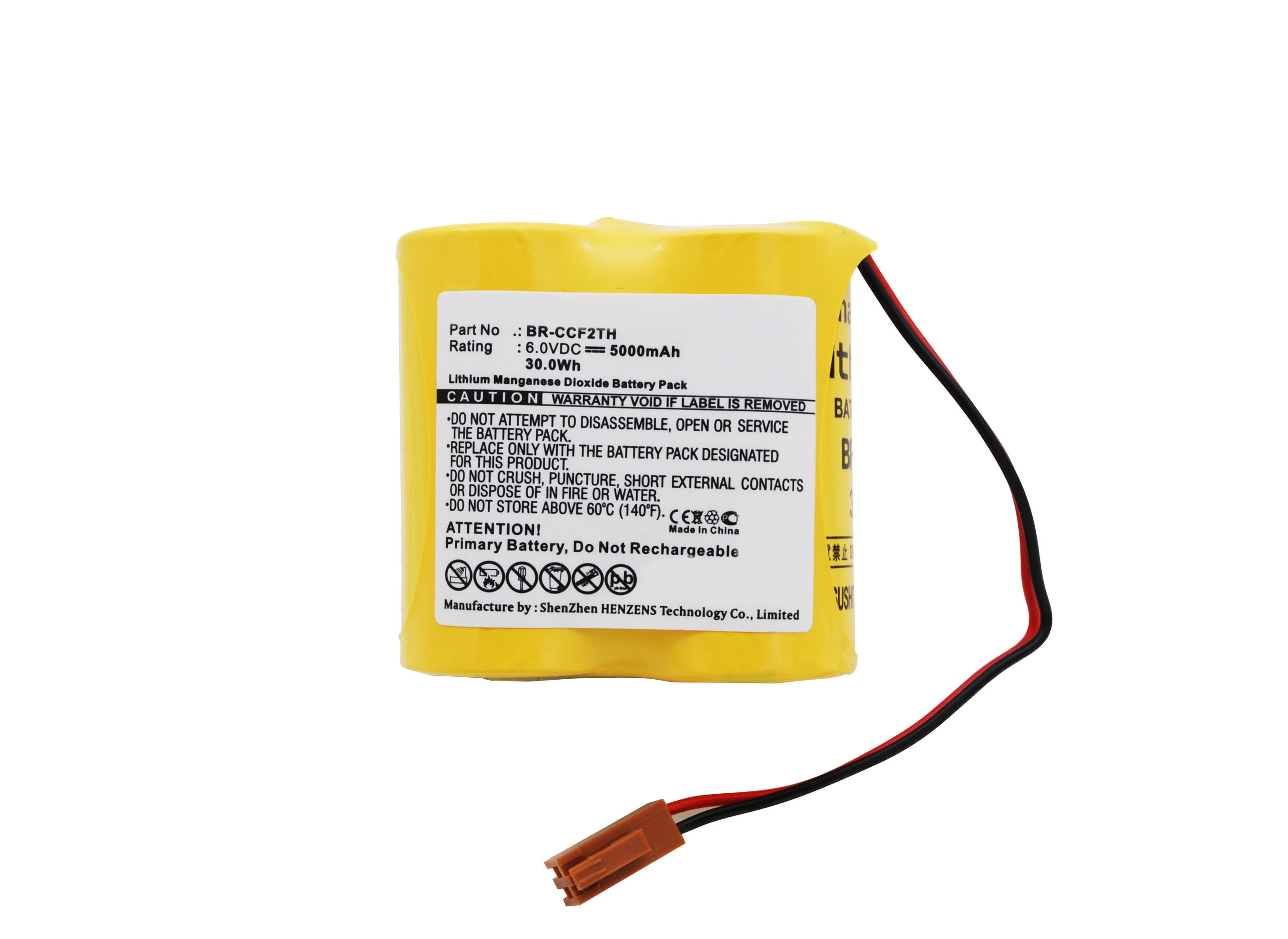 Synergy Digital Battery Compatible With Cutler Hammer A06B-0073-K001 Replacement Battery - (Li-MnO2, 6V, 5000 mAh)