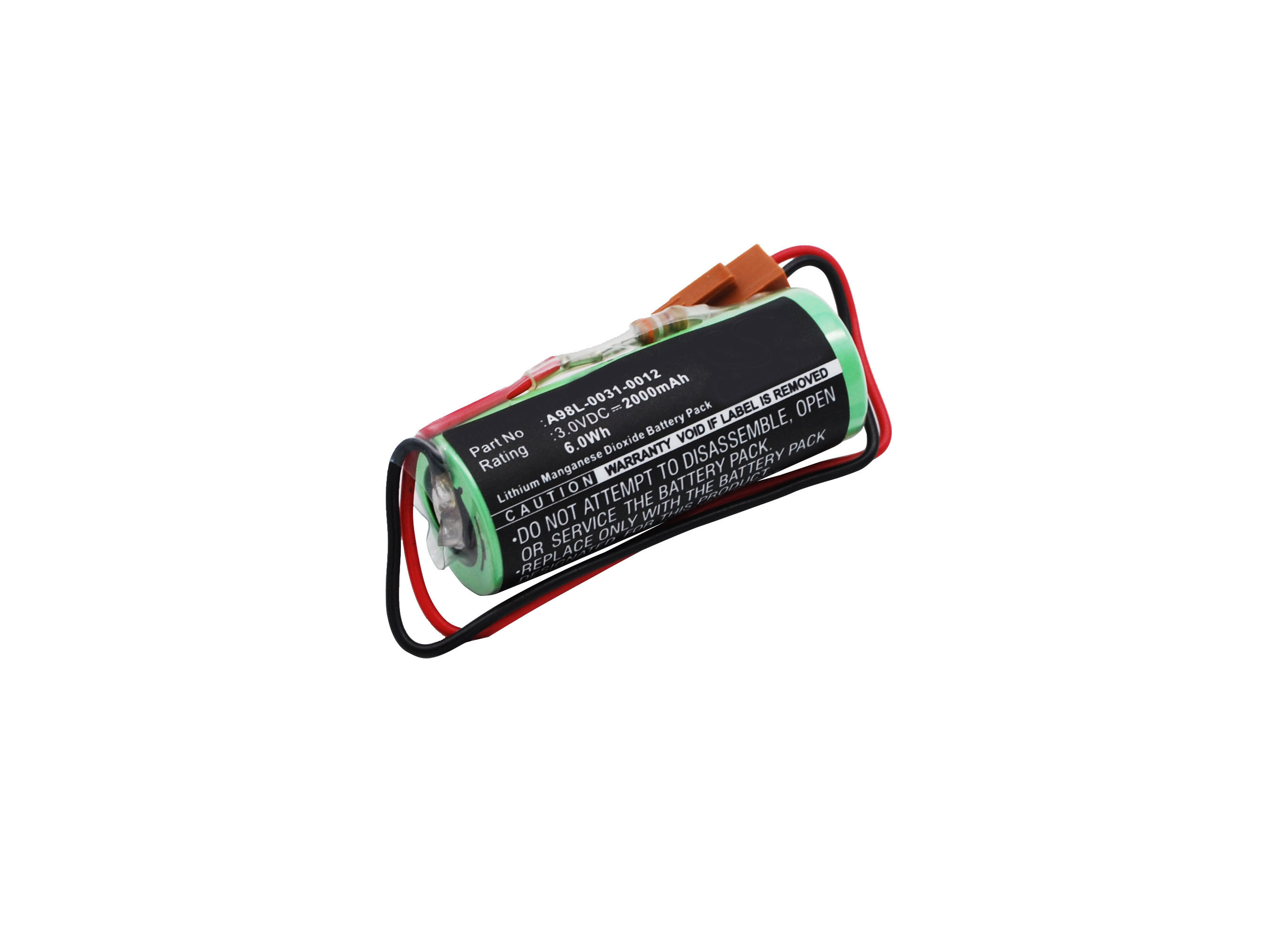 Synergy Digital PLC Battery, Compatible with Panasonic BR-ACF2P PLC Battery (Li-MnO2, 6V, 2200mAh)