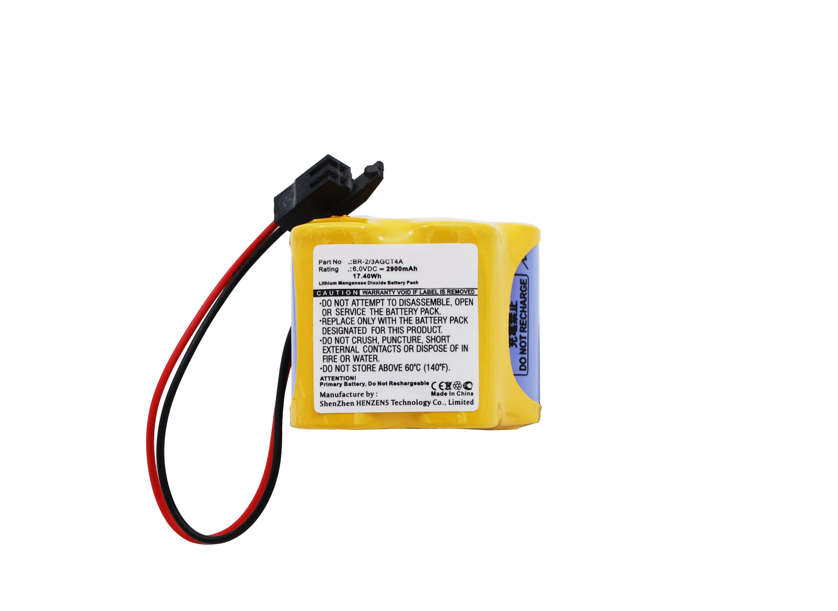 Synergy Digital Battery Compatible With Allen Bradley A98L00310025 Replacement Battery - (Li-MnO2, 6V, 2900 mAh)