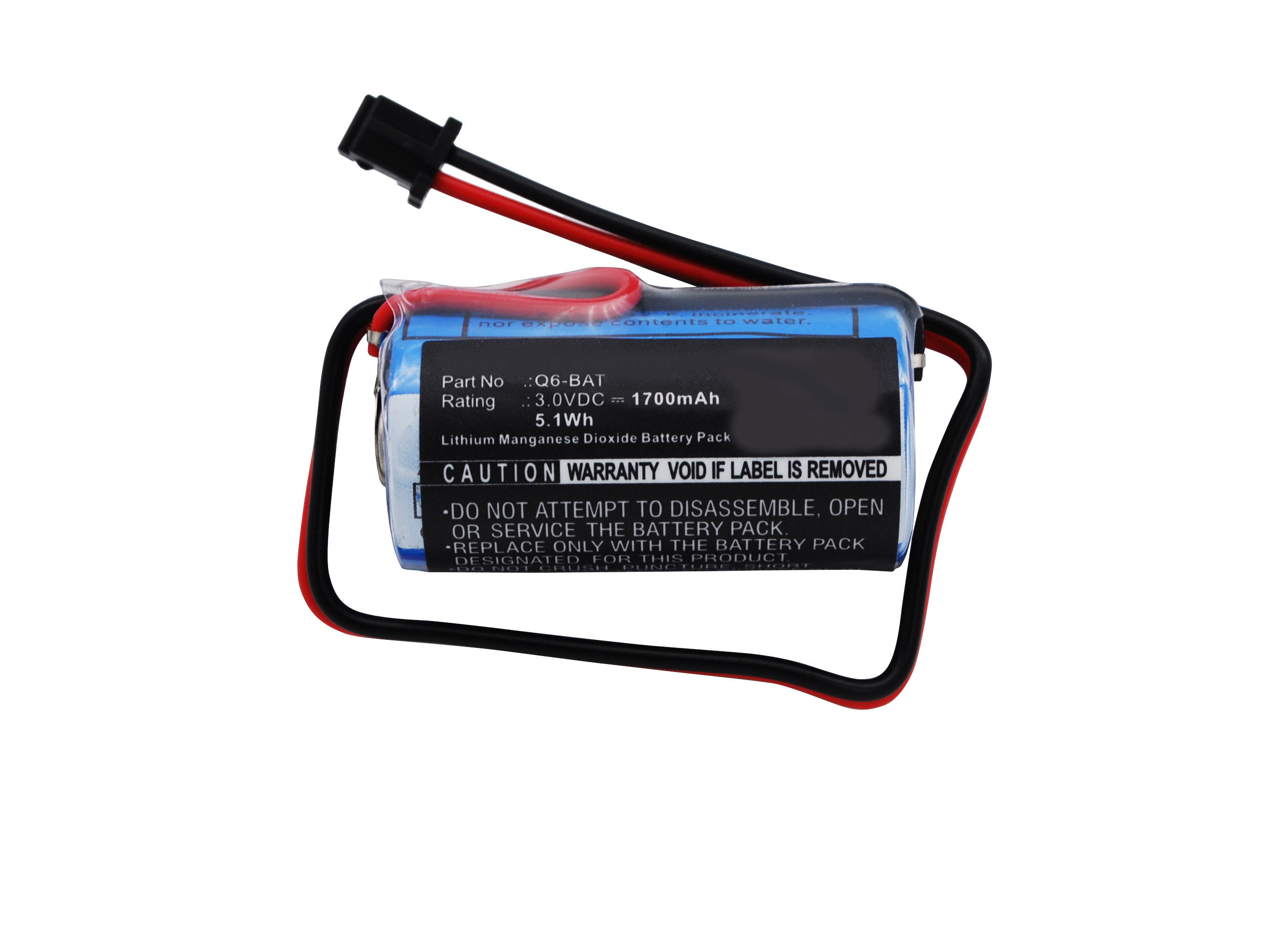 Synergy Digital Battery Compatible With Mitsubishi 130376 Replacement Battery - (Li-MnO2, 3V, 1700 mAh)