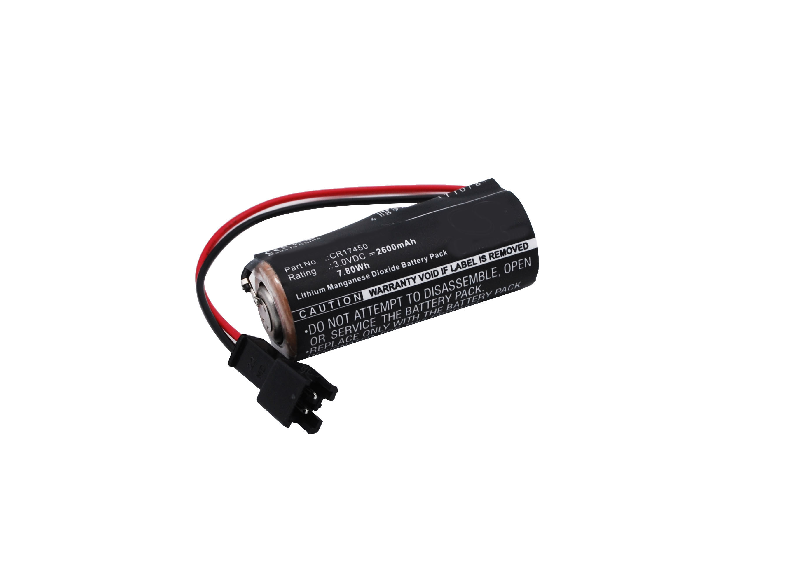 Synergy Digital Battery Compatible With Sanyo CR17450 Replacement Battery - (Li-MnO2, 3V, 2600 mAh)