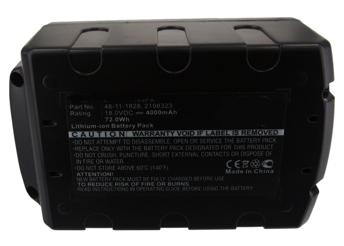 Synergy Digital Battery Compatible With Milwaukee 2198323 Power Tool Battery - (Li-Ion, 18V, 4000 mAh)