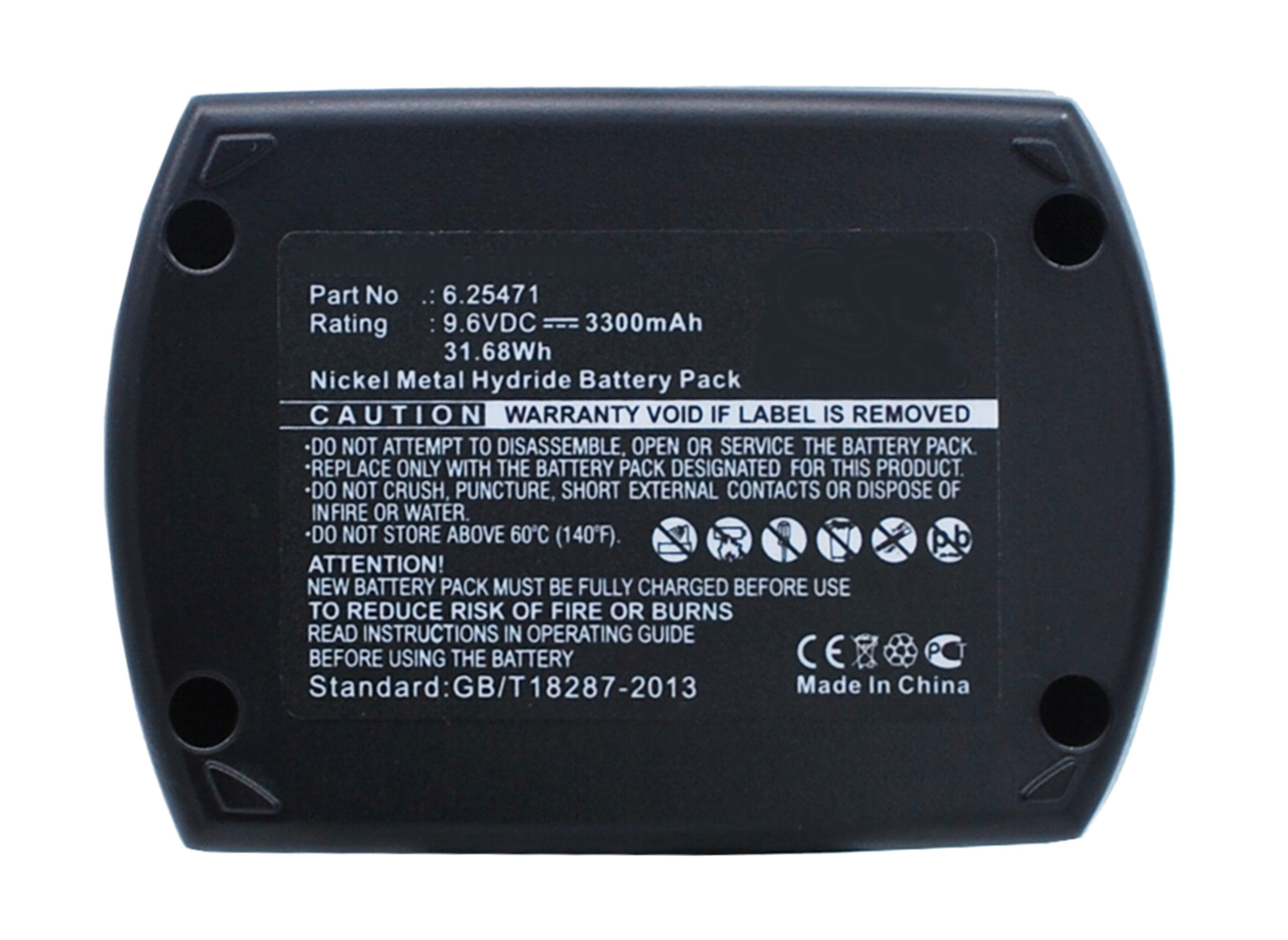 Synergy Digital Battery Compatible With Metabo 6.25471 Power Tool Battery - (Ni-MH, 9.6V, 3300 mAh)