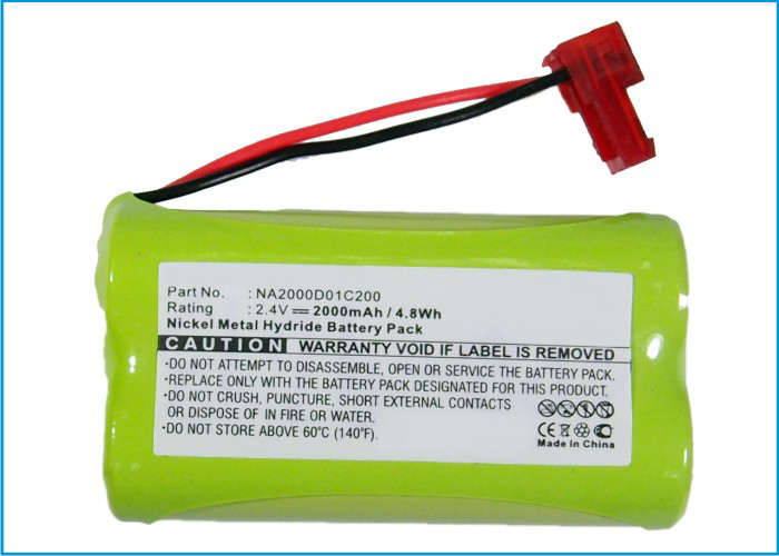 Synergy Digital Battery Compatible With Earmuff NA2000D01C200 Remote Control Battery - (Ni-MH, 2.4V, 2000 mAh)
