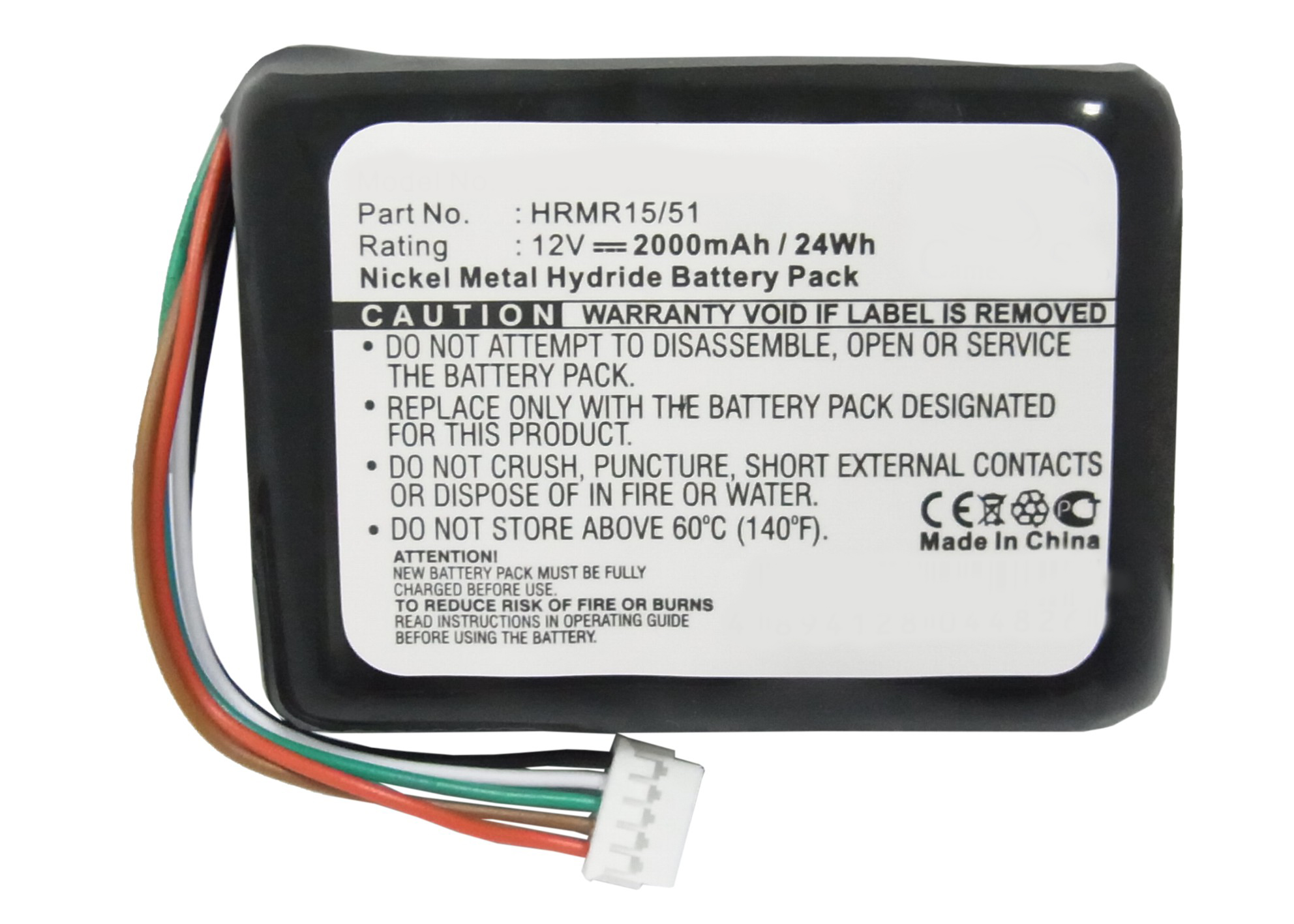Synergy Digital Remote Control Battery, Compatible with Logitech HRMR15/51 Remote Control Battery (Ni-MH, 12V, 2000mAh)