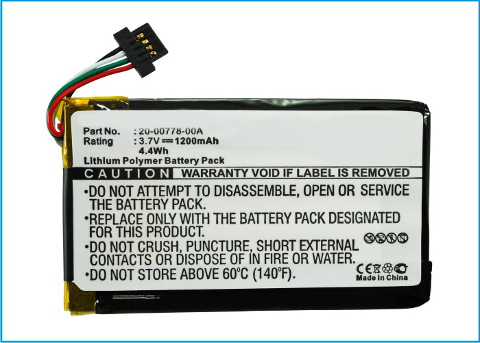 Synergy Digital Remote Control Battery, Compatible with Nevo 20-00778-00A Remote Control Battery (Li-Pol, 3.7V, 1200mAh)