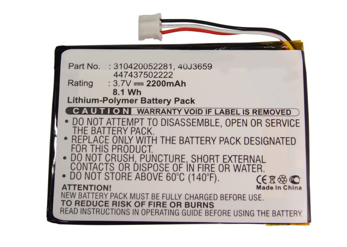 Synergy Digital Battery Compatible With Philips 310420052281 Remote Control Battery - (Li-Pol, 3.7V, 2200 mAh)