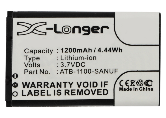 Synergy Digital Remote Control Battery, Compatible with RTI ATB-1100-SY3450 Remote Control Battery (Li-ion, 3.7V, 1200mAh)