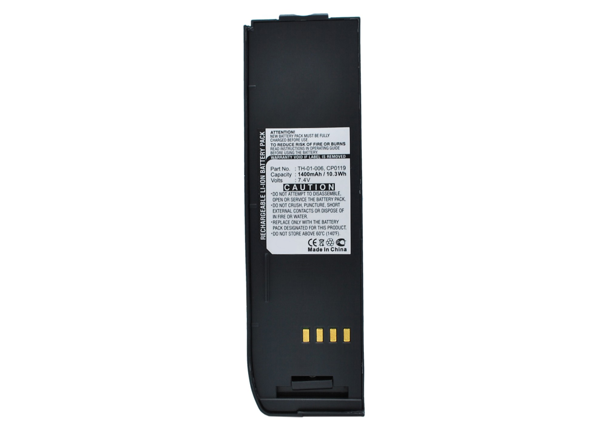 Synergy Digital Battery Compatible With Ascom CP0119 Satellite Phone Battery - (Li-Ion, 7.4V, 1400 mAh)