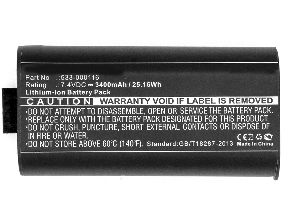 Synergy Digital Speaker Battery, Compatible with Logitech 533-000116 Speaker Battery (Li-ion, 7.4V, 3400mAh)