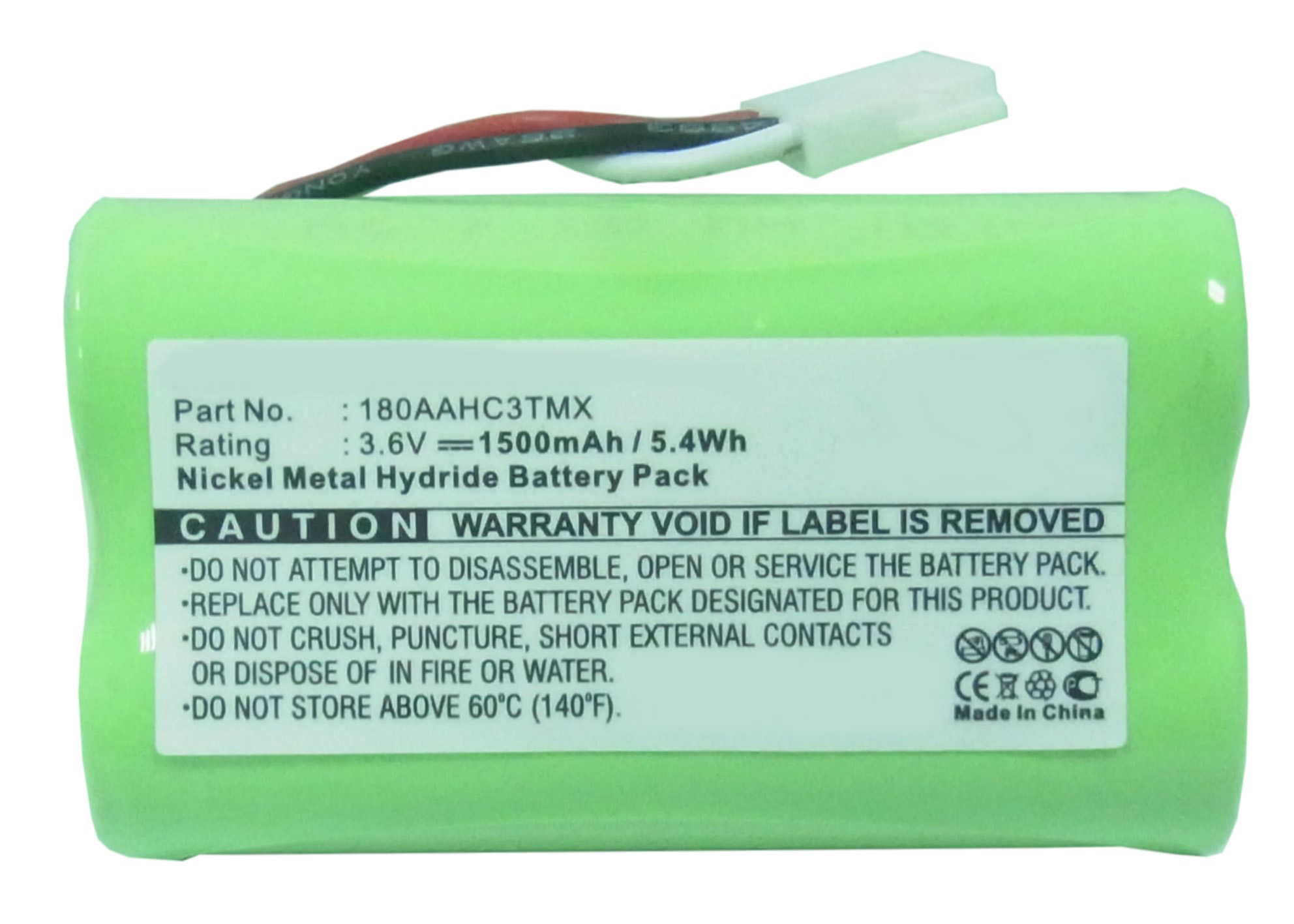 Synergy Digital Speaker Battery, Compatible with Logitech 180AAHC3TMX Speaker Battery (Ni-MH, 3.6V, 1500mAh)