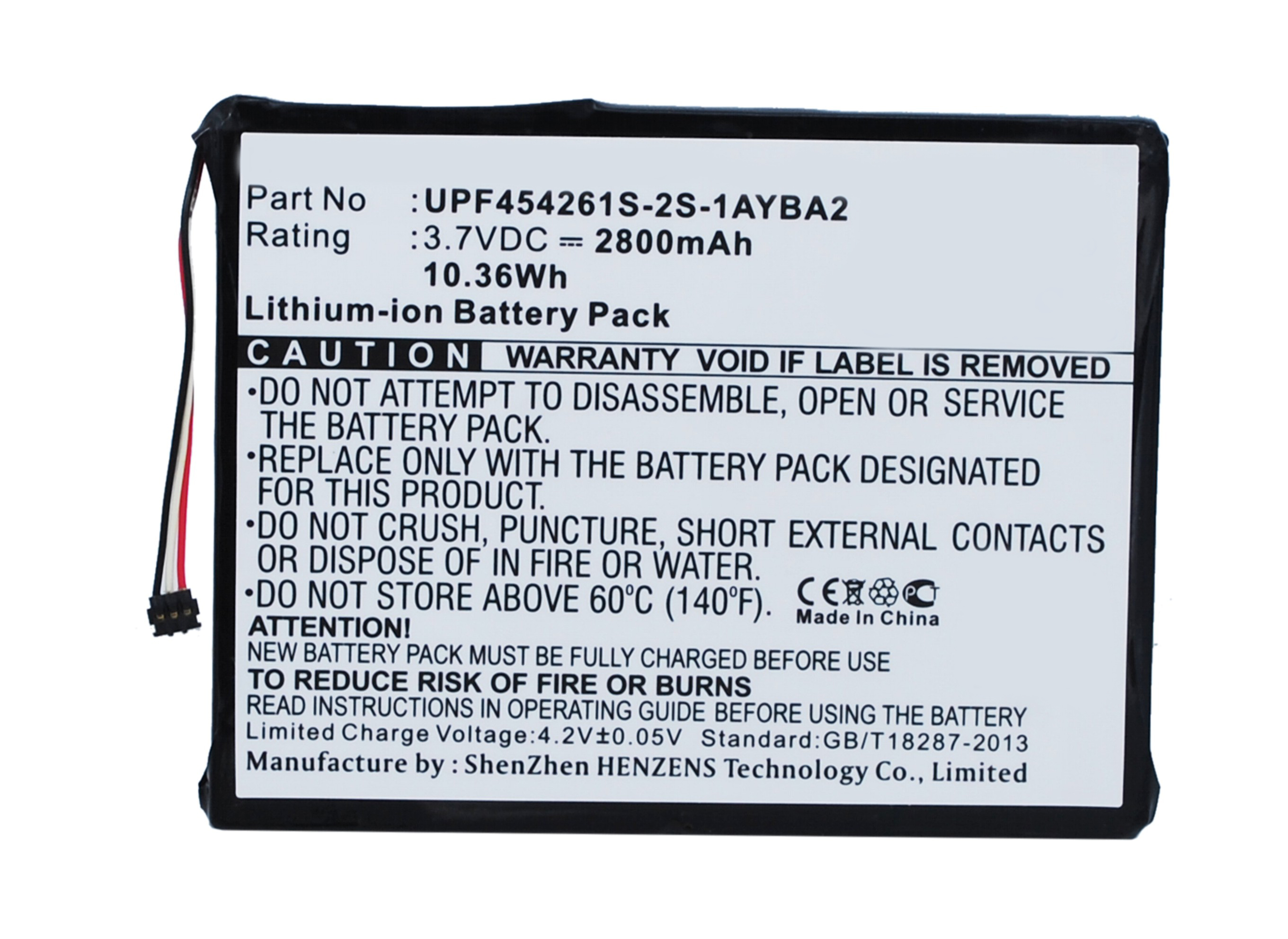 Synergy Digital Battery Compatible With Seagate UPF454261S-2S-1AYBA2 Storage Battery - (Li-Ion, 3.7V, 2800 mAh)