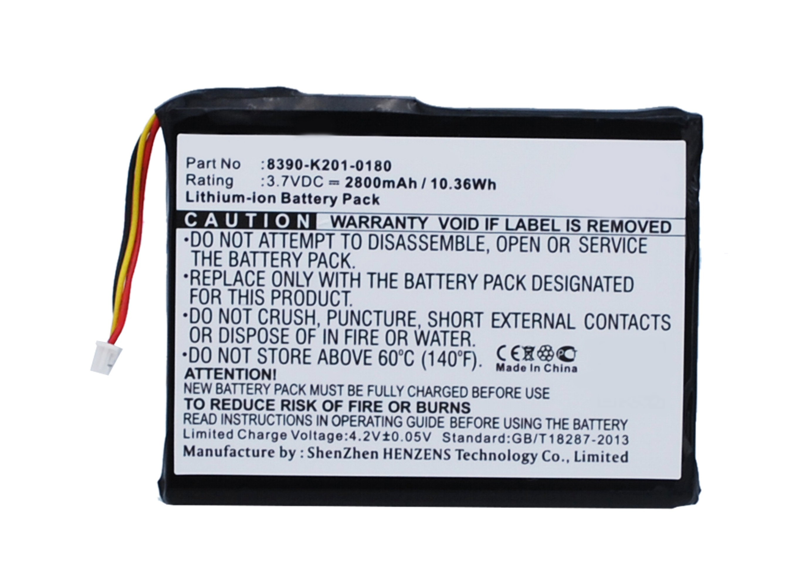 Synergy Digital Storage Battery, Compatible with Seagate 8390-K201-0180 Storage Battery (Li-ion, 3.7V, 2800mAh)