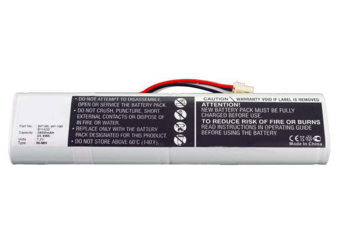 Synergy Digital Equipment Battery, Compatible with Fluke BP190 Equipment Battery (Ni-MH, 7.2V, 3600mAh)