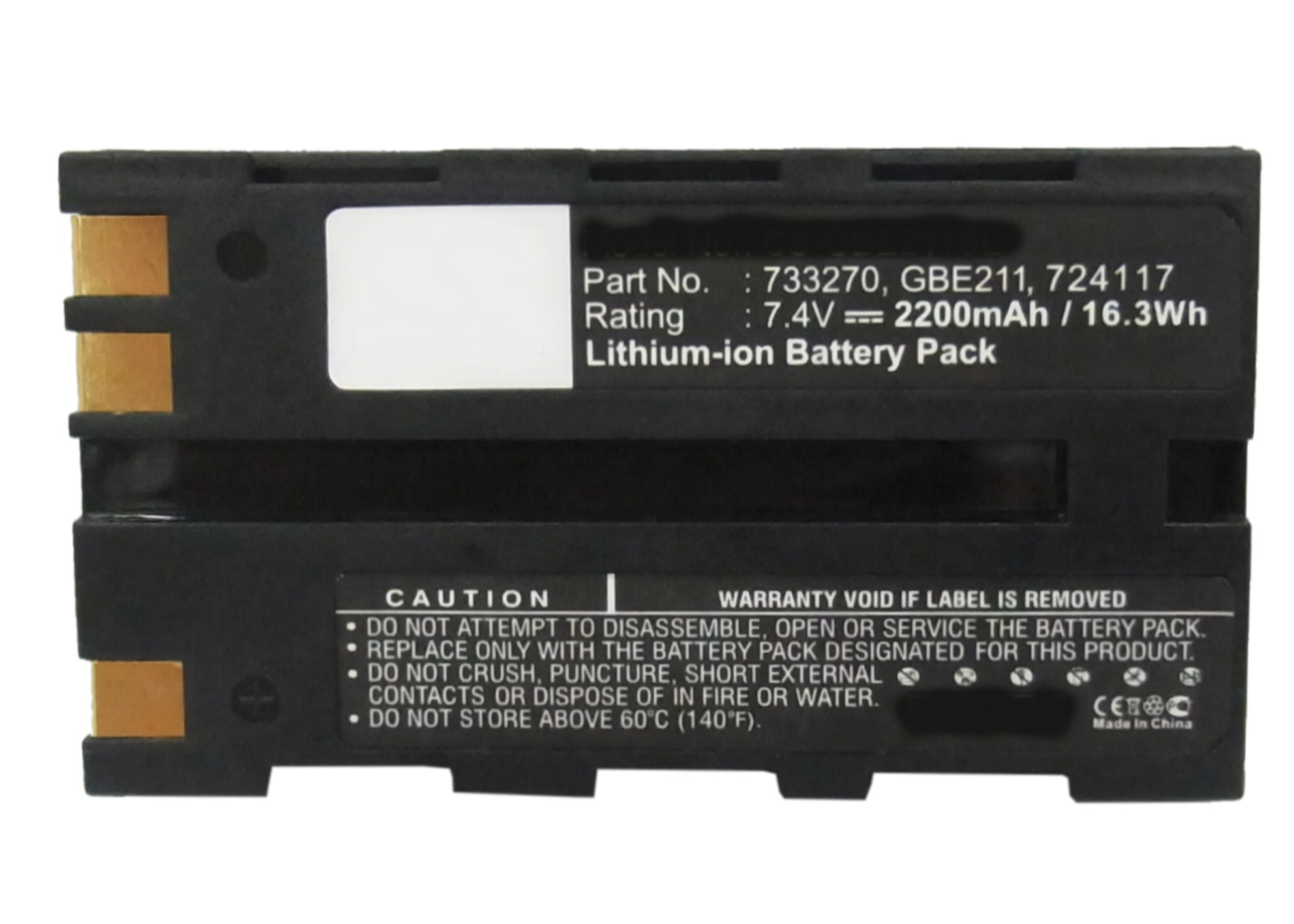 Synergy Digital Equipment Battery, Compatible with Leica GBE211 Equipment Battery (Li-ion, 7.4V, 2200mAh)