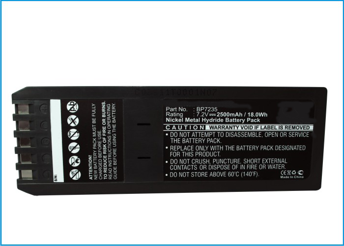 Synergy Digital Equipment Battery, Compatible with Fluke BP7235 Equipment Battery (Ni-MH, 7.2V, 2500mAh)