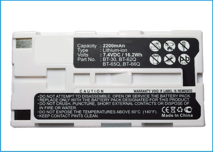 Synergy Digital Equipment Battery, Compatible with Topcon BT-30 Equipment Battery (Li-ion, 7.4V, 2200mAh)