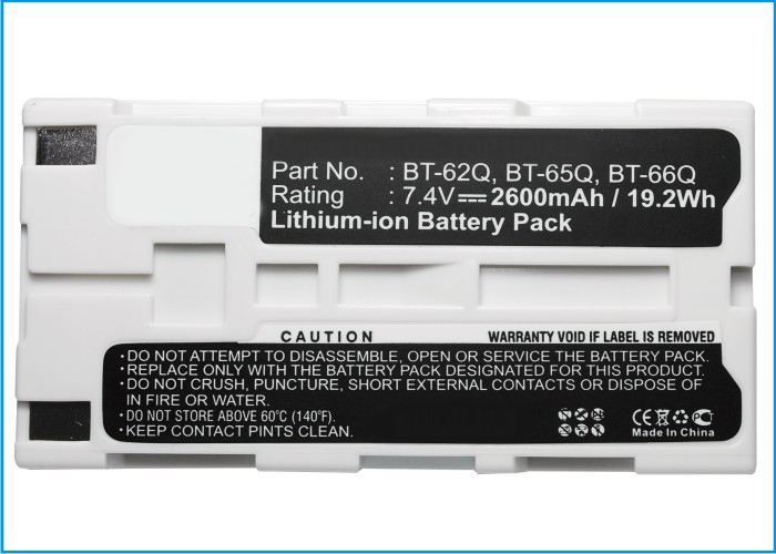 Synergy Digital Equipment Battery, Compatible with Topcon BT-30 Equipment Battery (Li-ion, 7.4V, 2600mAh)