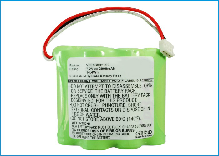 Synergy Digital Equipment Battery, Compatible with Vetronix VTE03002152 Equipment Battery (Ni-MH, 7.2V, 2000mAh)