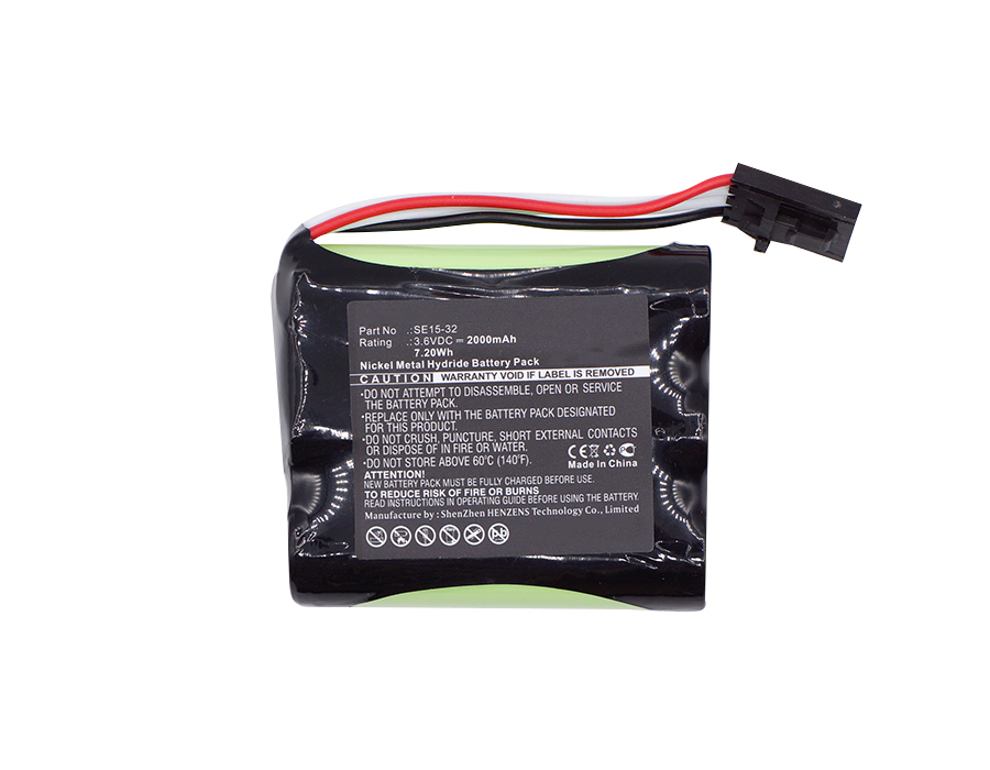 Synergy Digital Equipment Battery, Compatible with X-Rite SE15-32 Equipment Battery (Ni-MH, 3.6V, 2000mAh)