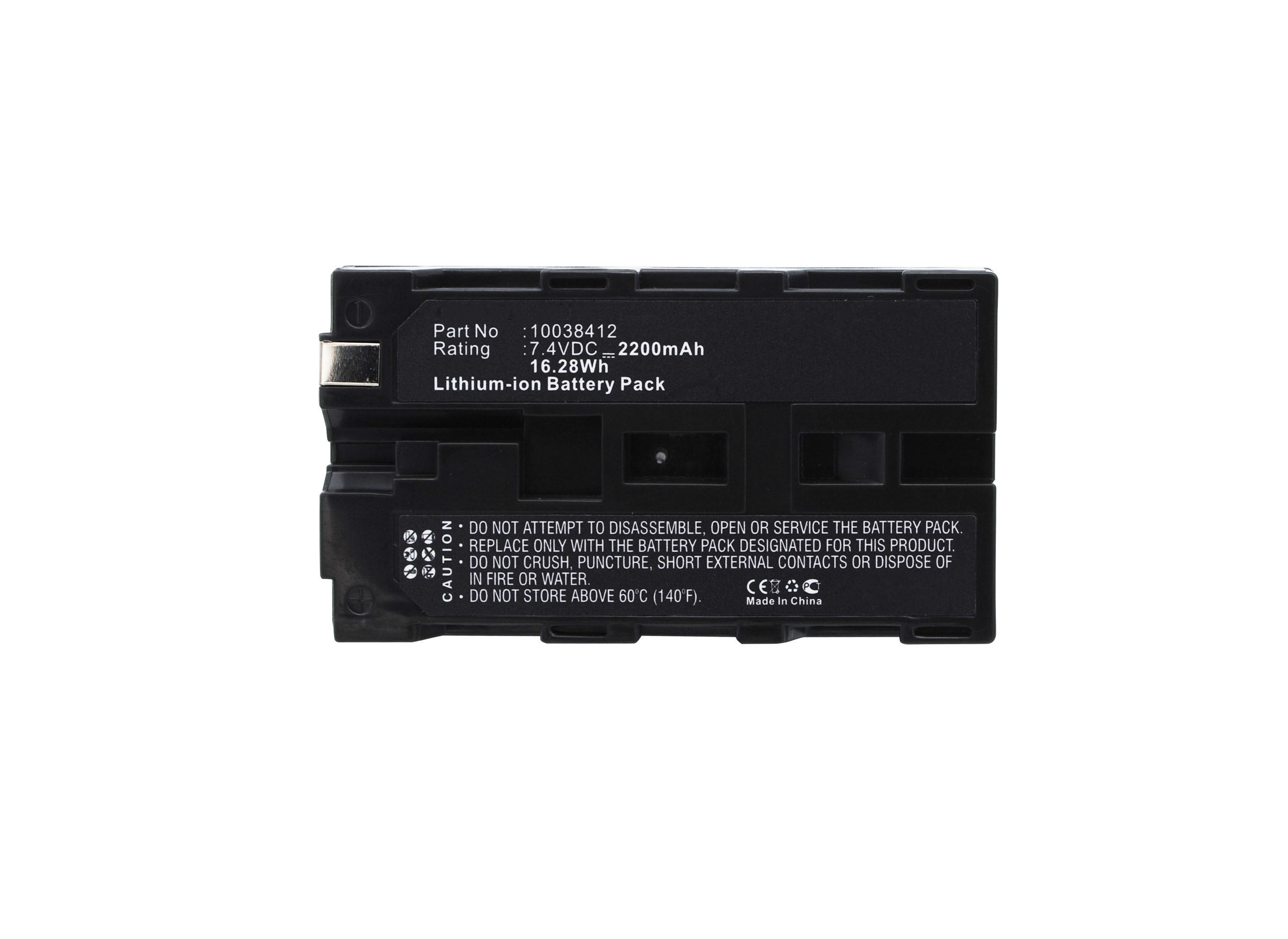 Synergy Digital Battery Compatible With MSA 10038412 Replacement Battery - (Li-Ion, 7.4V, 2200 mAh)