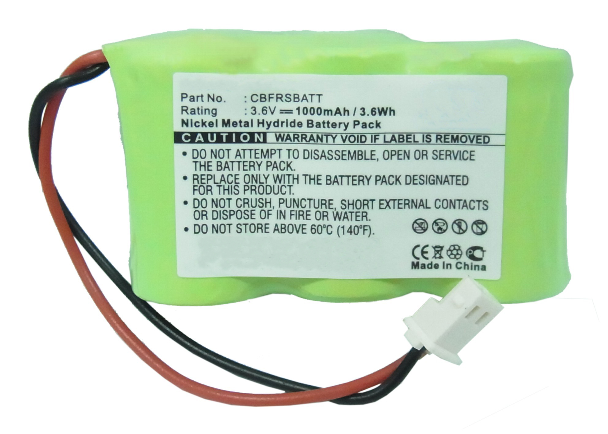 Synergy Digital 2-Way Radio Battery, Compatible with Chatter Box CBFRSBATT 2-Way Radio Battery (Ni-MH, 3.6V, 1000mAh)