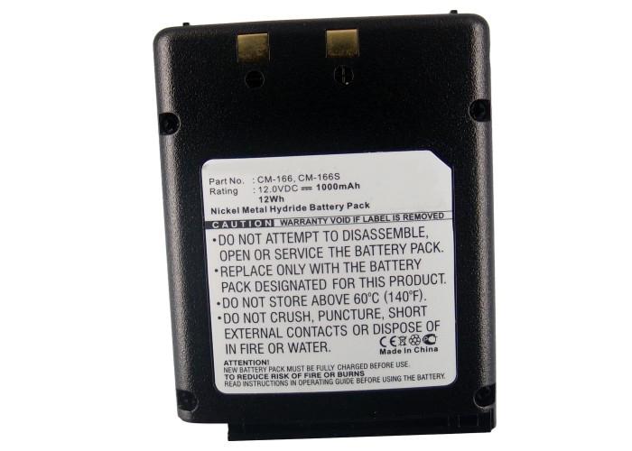 Synergy Digital 2-Way Radio Battery, Compatible with Icom BP-166 2-Way Radio Battery (Ni-MH, 12V, 1000mAh)