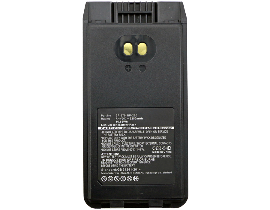 Synergy Digital Battery Compatible With Icom BP-279 2-Way Radio Battery - (Li-Ion, 7.4V, 2250 mAh)