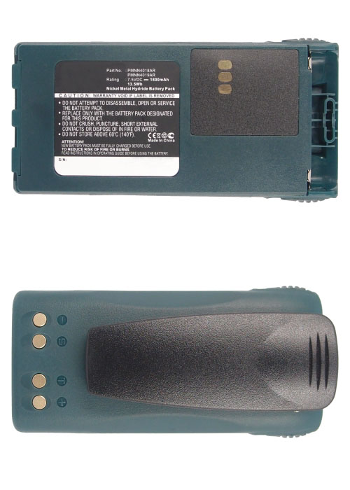 Synergy Digital 2-Way Radio Battery, Compatible with Motorola PMNN4017 2-Way Radio Battery (Ni-MH, 7.5V, 1800mAh)
