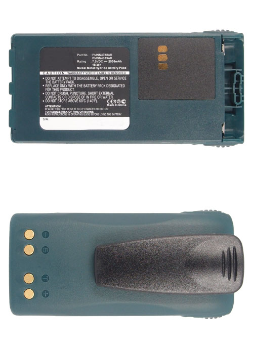 Synergy Digital 2-Way Radio Battery, Compatible with Motorola PMNN4017 2-Way Radio Battery (Ni-MH, 7.5V, 2500mAh)