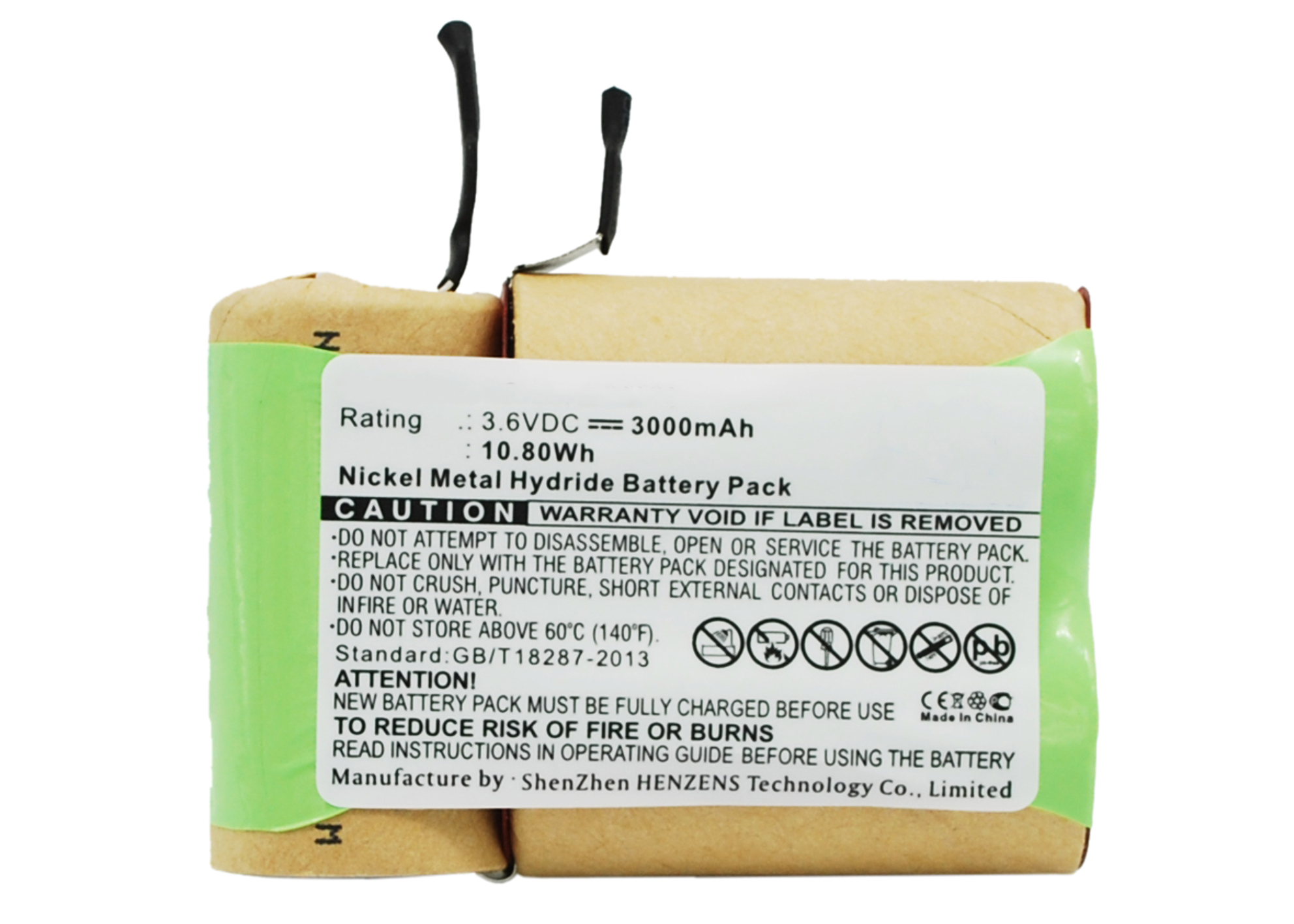Synergy Digital Battery Compatible With Black & Decker V3610 Vacuum Cleaner Battery - (Ni-MH, 3.6V, 3000 mAh)
