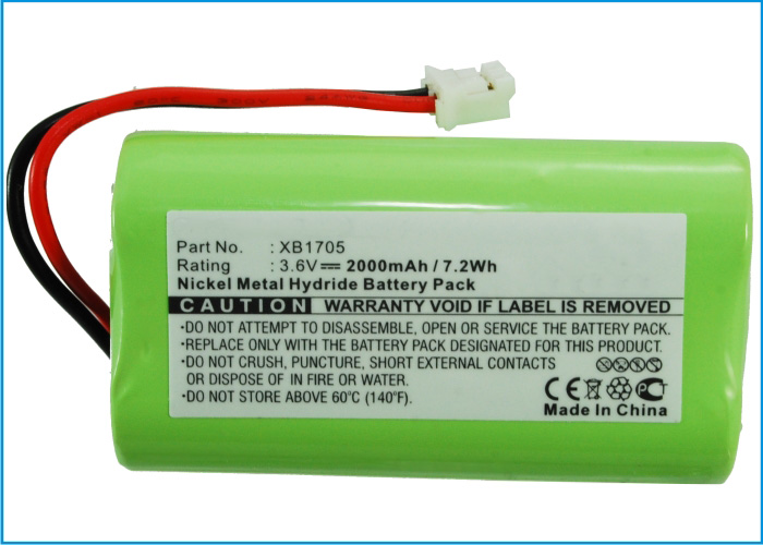 Synergy Digital Battery Compatible With Euro Pro XB1705 Vacuum Cleaner Battery - (Ni-MH, 3.6V, 2000 mAh)