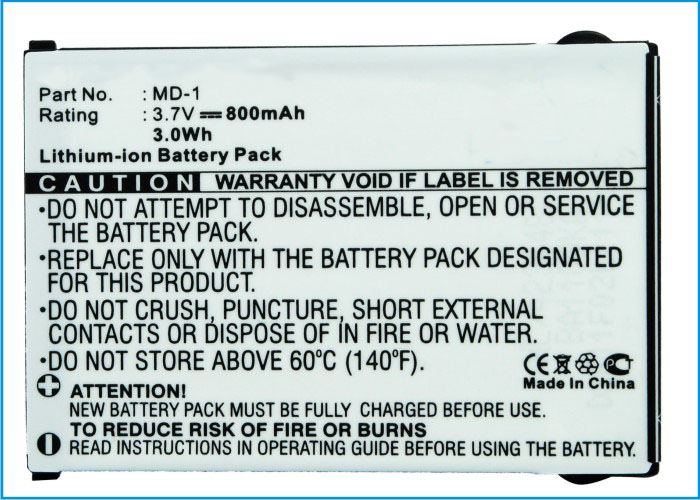 Synergy Digital Cell Phone Battery, Compatible with AMOI MD-1 Cell Phone Battery (Li-ion, 3.7V, 800mAh)