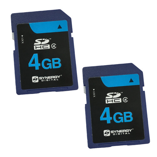 2 x Transcend 4GB Standard Secure Digital High Capacity (SDHC) Memory Card (1 Twin Pack)