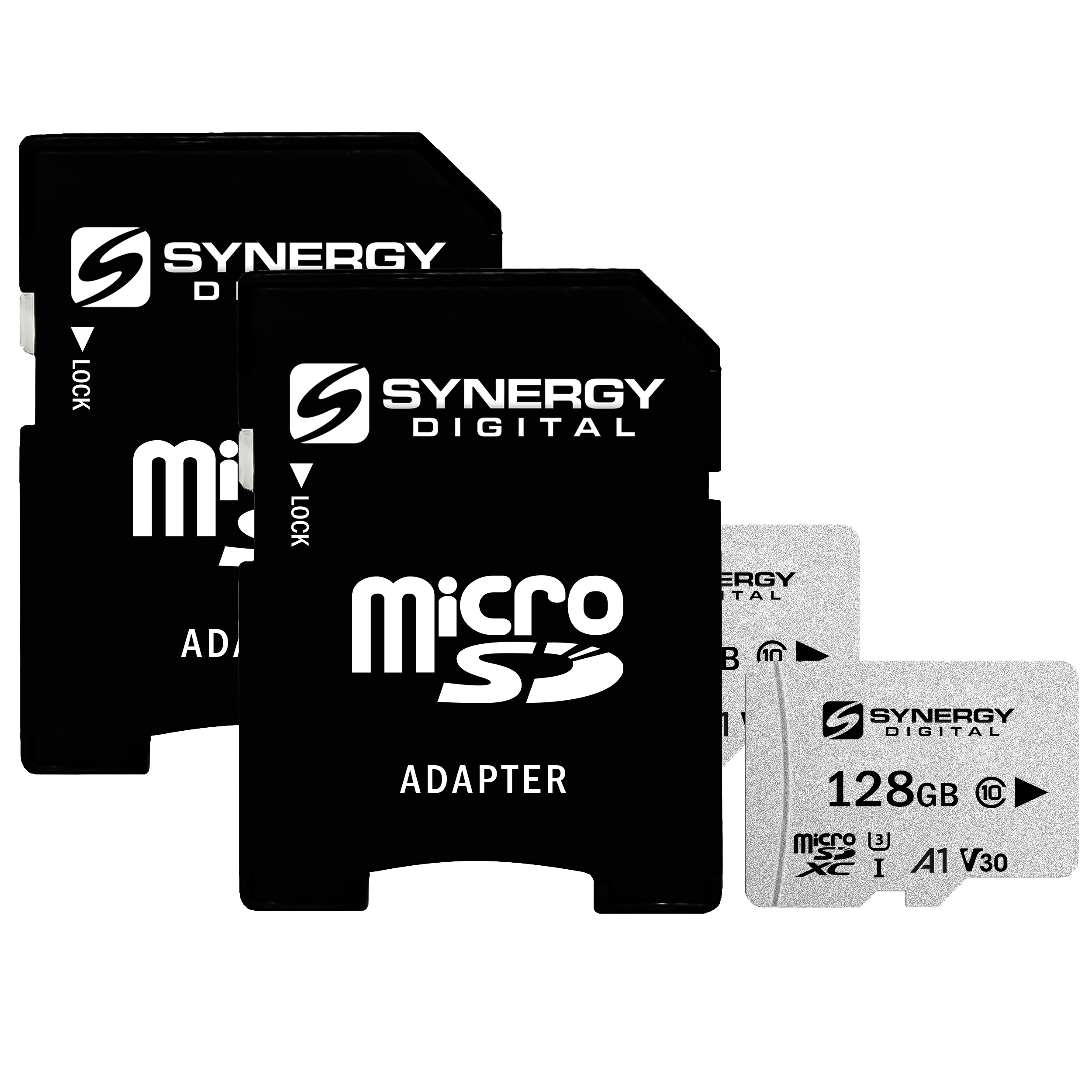 2 x 128GB microSDHC Memory Card with SD Adapter
