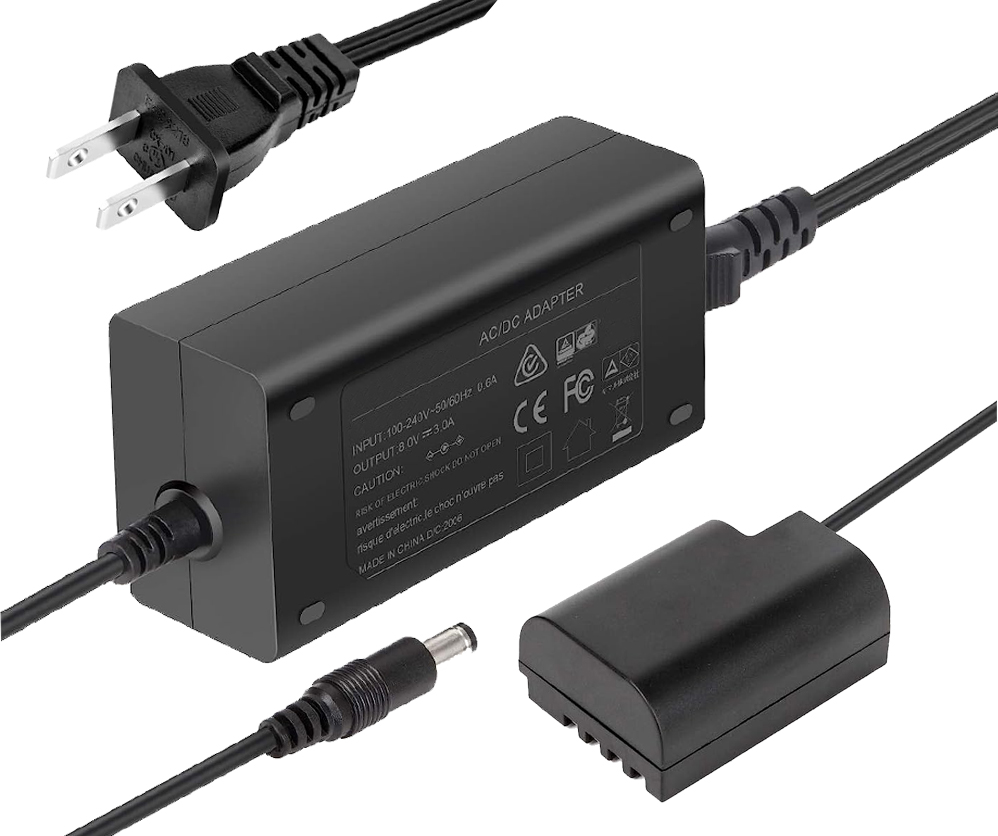Synergy Digital AC adapter / DC Coupler, Compatible with Panasonic DMW-BLF19