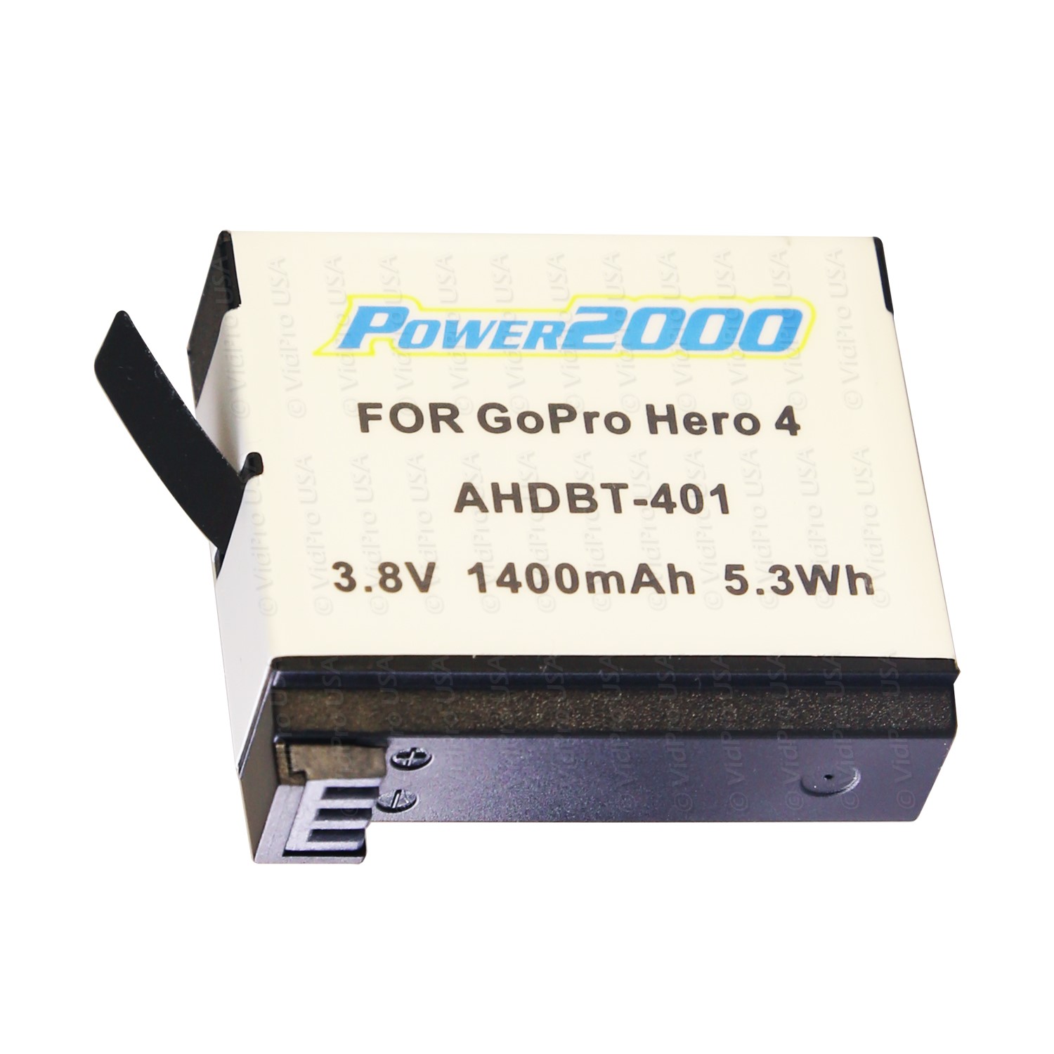AHDBT-401 Rechargeable Lithium-Ion Replacement Battery Pack - (3.8V 1400 mAh) - Replacement Battery For GoPro AHDBT-401 Rechargeable Battery