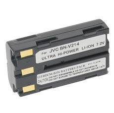 Power-2000 BN-V214U Lithium-Ion Battery Pack (7.2v, 2000mAh) - replacement for JVC BN-V214U Camcorder Battery