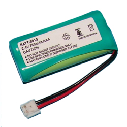 BATT-6010 - Ni-MH, 2.4 Volt, 750 mAh, Ultra Hi-Capacity Battery - Replacement Battery for G.E. 5-2762/2770 Cordless Phone Battery
