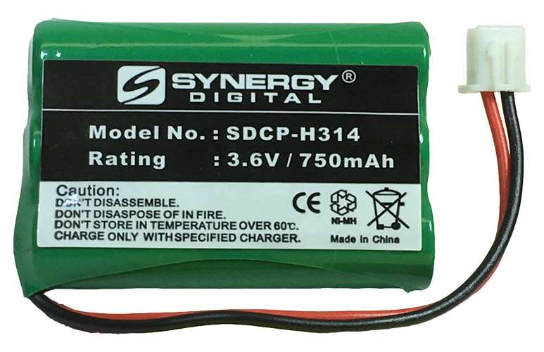 BATT-9600 - Ni-MH, 3.6 Volt, 750 mAh, Ultra Hi-Capacity Battery - Replacement Battery for CETIS BATT-9600, TELEMATRIX BATT-9600  Teledex 9600 Cordless Phone Battery